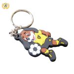 Personalized OEM Promotional Print Embossing 2d 3d Custom Logo Rubber Key Rings, Bespoke Silicone Keychain With High Quality.