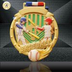 Sports Metal Awards Stock Baseball Medals For Your Events, Die Casting Soft Enamel T Ball Medals With Your Logo.