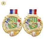 Sports Metal Awards Stock Baseball Medals For Your Events, Die Casting Soft Enamel T Ball Medals With Your Logo.