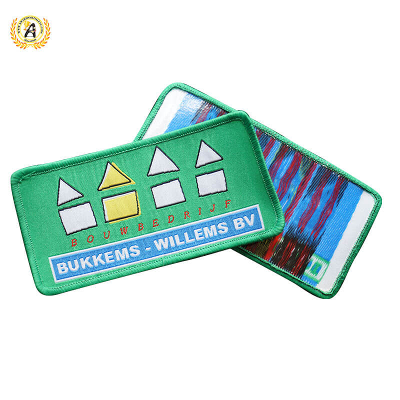 Custom Logo Cheap Design Iron on Embroidered Patches, Wholesale Hat Clothes Large Iron on Embroidery Patch.