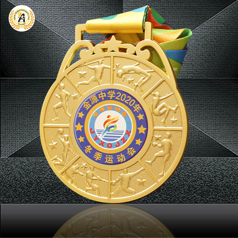 Real Source factory Making Stock Medals For Schools, Die Casting Metal Sports Medallions With Your Logo, No Mold Charge.