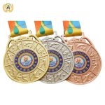 Real Source factory Making Stock Medals For Schools, Die Casting Metal Sports Medallions With Your Logo, No Mold Charge.
