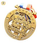 Now Get The Best Quality of Stock Taekwondo Medals For Your Actitivies, Metal Bronze Medal With Ribbons