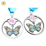 Zinc Alloy Metal Awards Stock Dance Medals, Metal Trophies Soft Enamel Colors Medallions