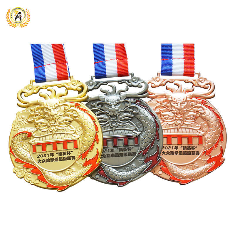 Find The Best Supplier of Stock Taekwondo Medals With Ribbon,Metal Judo Medallion With Your Logo.