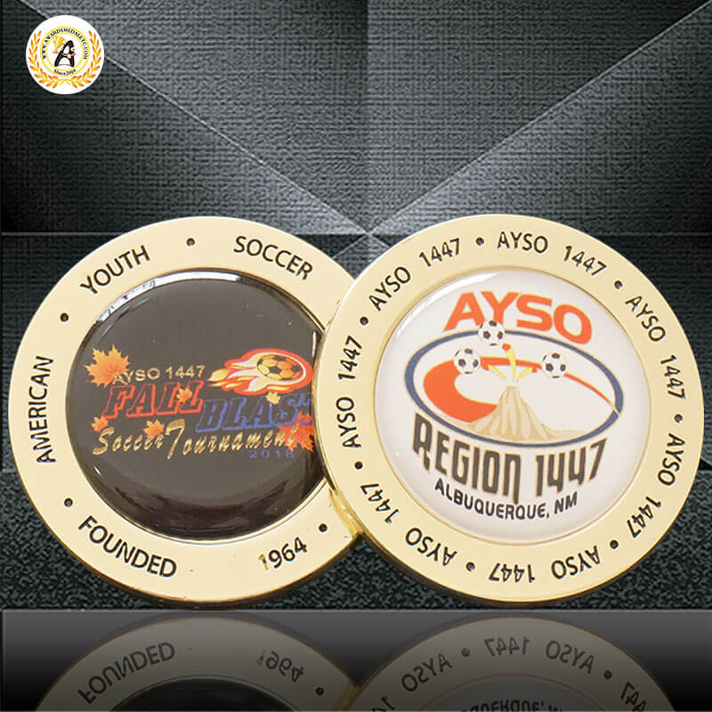 Die Casting Zinc Alloy Custom Metal Police Challenge Coins Manufacturer In China, Printing Full Color On Both Side Challenge Coin For Sales