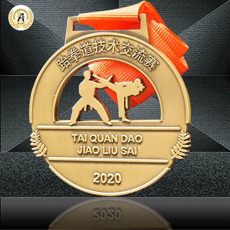 Zinc Alloy Metal Awards Stock Taekwondo Medals With Your Own Logos And Letters Without Mold Charge