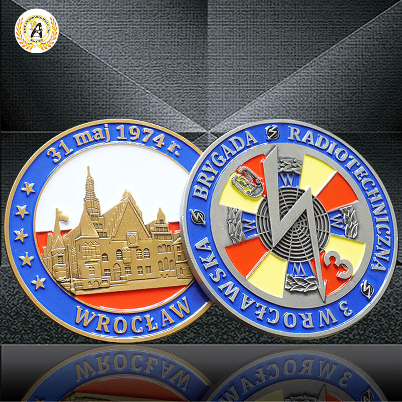Find A Custom Coins With Your Own Design Supplier In China, Die Casting Metal Air Force Coin For Sales