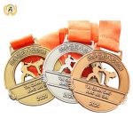 Zinc Alloy Metal Awards Stock Taekwondo Medals With Your Own Logos And Letters Without Mold Charge