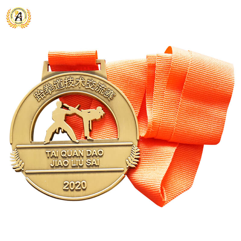 Zinc Alloy Metal Awards Stock Taekwondo Medals With Your Own Logos And Letters Without Mold Charge