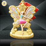 Zinc Alloy Stock Metal Dance Medals With Your Own Letters, Trophies and Awards With UV Printing Full Color