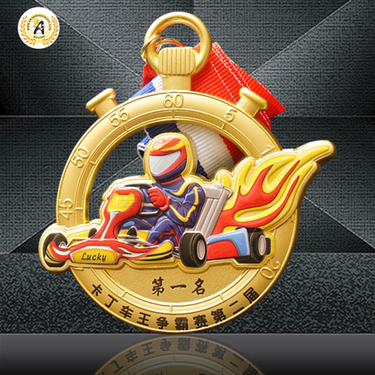 Make a Special Stock Go Karting Medals With High Quality, Metal Award Medallion With Competitive Price.