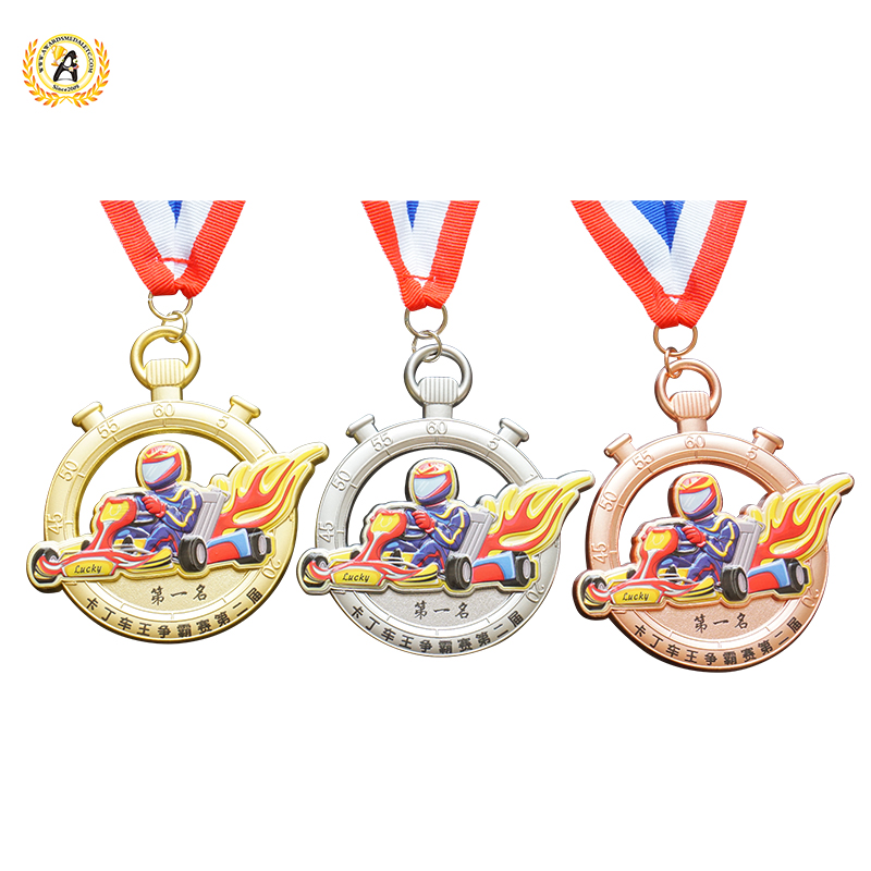 Make a Special Stock Go Karting Medals With High Quality, Metal Award Medallion With Competitive Price.