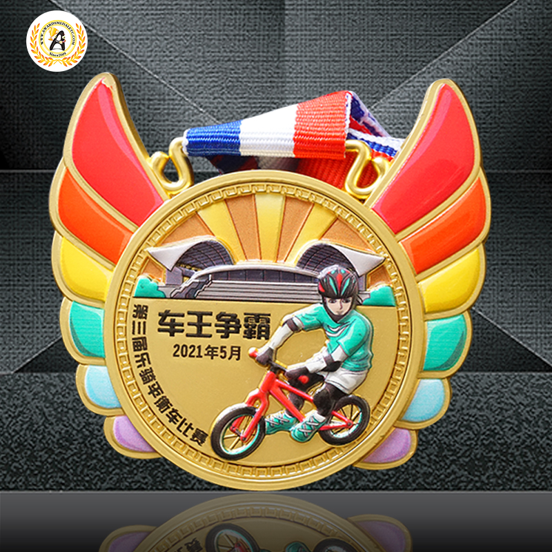 Customized Your Own Design Stock Balance Bike Medals, Cycling Medallion With Good Price.