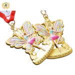 Zinc Alloy Stock Metal Dance Medals With Your Own Letters, Trophies and Awards With UV Printing Full Color