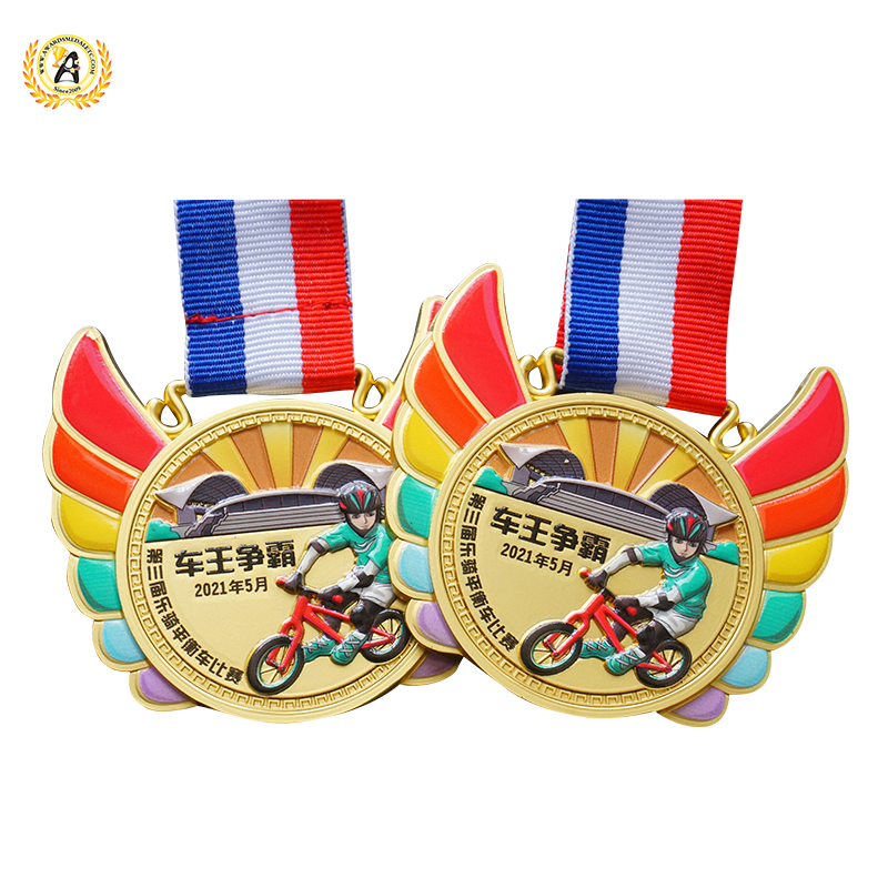 Customized Your Own Design Stock Balance Bike Medals, Cycling Medallion With Good Price.