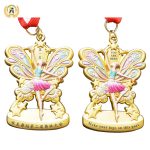 Zinc Alloy Stock Metal Dance Medals With Your Own Letters, Trophies and Awards With UV Printing Full Color
