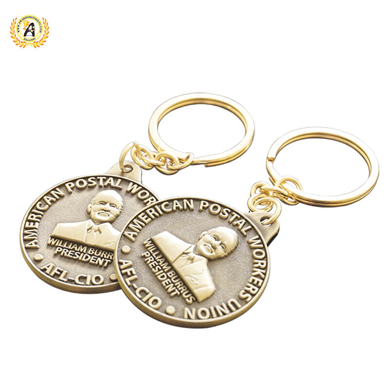 Die Casting Custom Soft Enamel Cool Keychains, Hard Enamel Metal Key Ring With Your Design