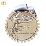 Design The Virtual Cycling Medals For The Members Of Your Team, Metal Awards Bike Medallions