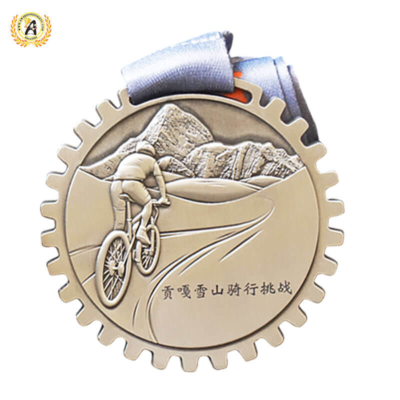 Design The Virtual Cycling Medals For The Members Of Your Team, Metal Awards Bike Medallions