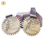 Design The Virtual Cycling Medals For The Members Of Your Team, Metal Awards Bike Medallions