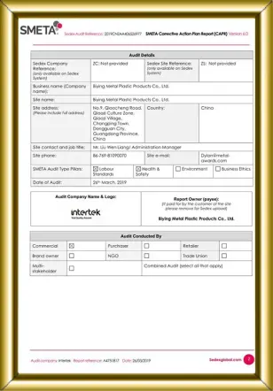 Certification