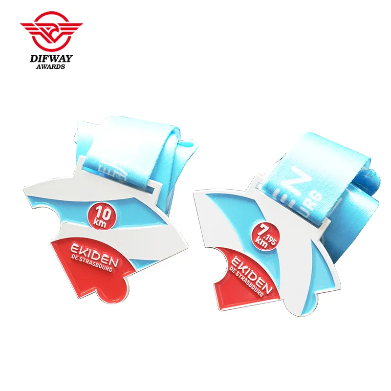 Customized Puzzle Cool Marathon Medals, Relay Connectable Running Finisher Medallions.