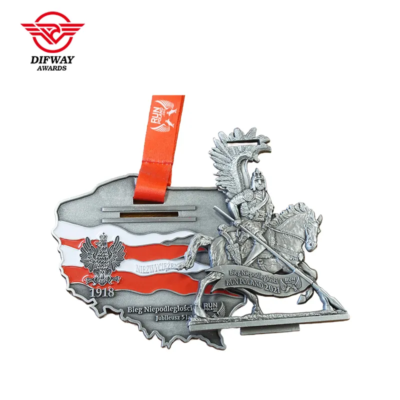 Custom Desktop Display 3D Relief Medals and Ribbons, Virtual Run Finisher Medallions.