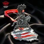 Custom Desktop Display 3D Relief Medals and Ribbons, Virtual Run Finisher Medallions.