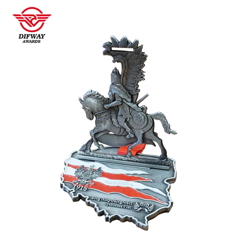 Custom Desktop Display 3D Relief Medals and Ribbons, Virtual Run Finisher Medallions.