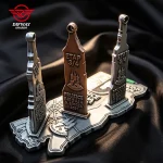 Custom Stackable Interchangeable Desktop Display Medals and Trophies.