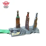 Custom Stackable Interchangeable Desktop Display Medals and Trophies.