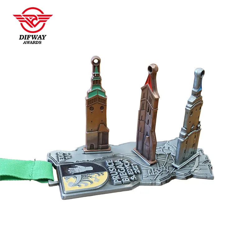 Custom Stackable Interchangeable Desktop Display Medals and Trophies.