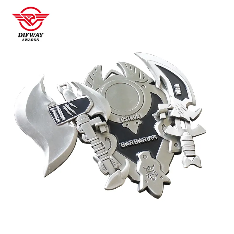 Customized Interlocking Finisher Medals, Fantasy Game Collectible Souvenir Medallions.
