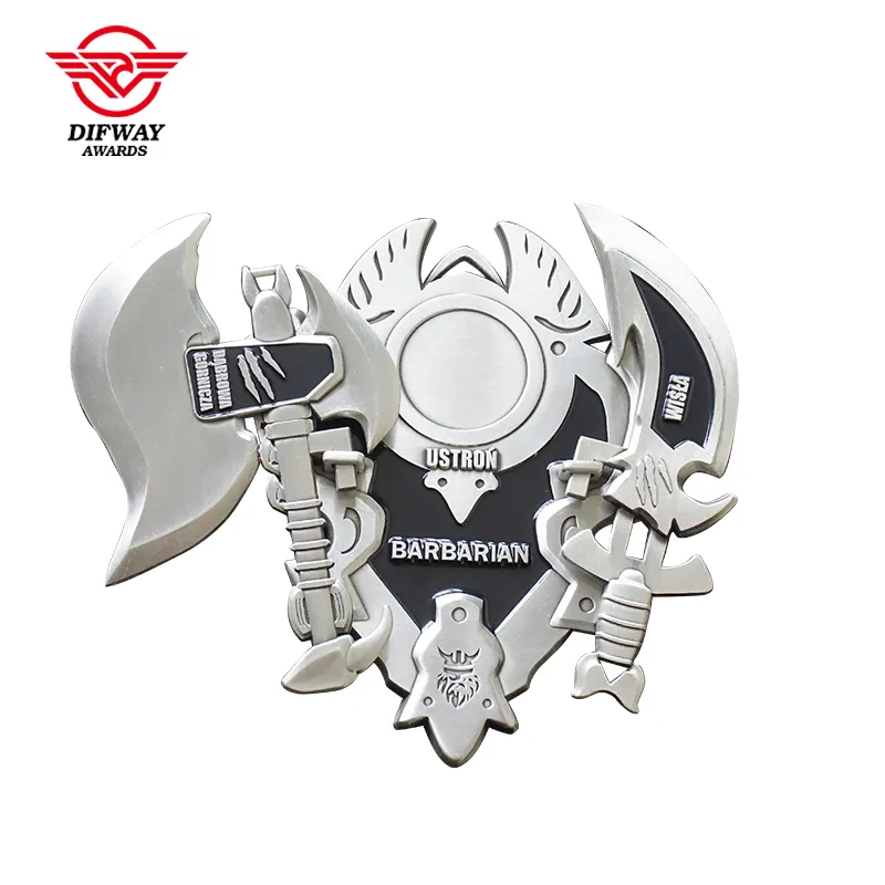 Customized Interlocking Finisher Medals, Fantasy Game Collectible Souvenir Medallions.