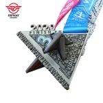 Custom Interlocking Relay Race Medal, Challenge Finisher Sports Medallions.