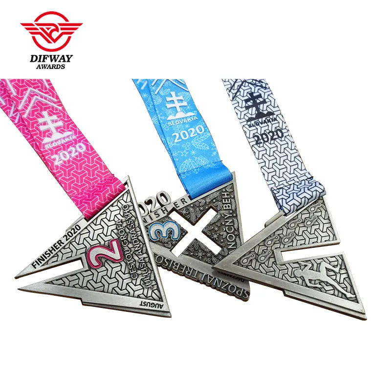 Custom Interlocking Relay Race Medal, Challenge Finisher Sports Medallions.