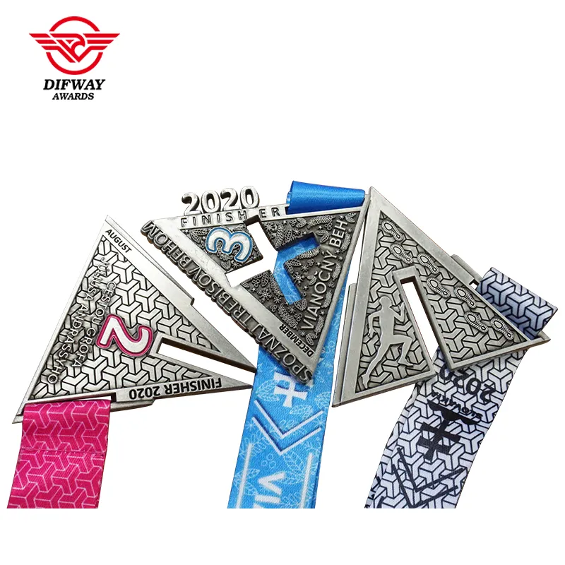 Custom Interlocking Relay Race Medal, Challenge Finisher Sports Medallions.