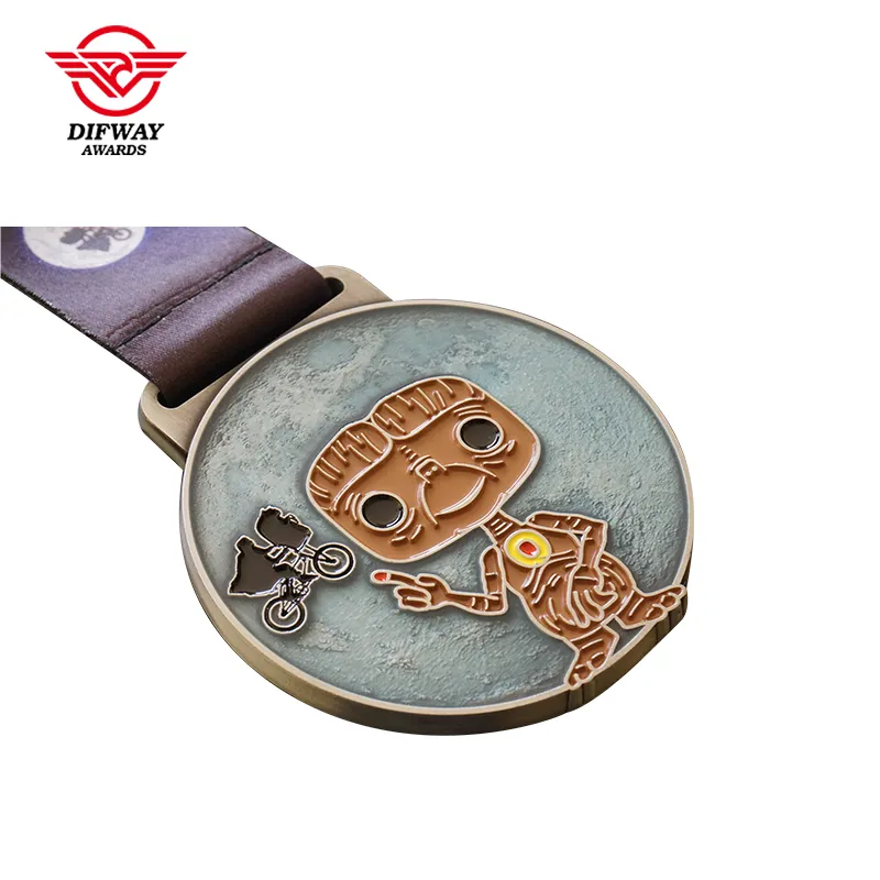 Custom Your Own Design Award Medal, Bespoke Virtual Run Medallion with Transparent Color.