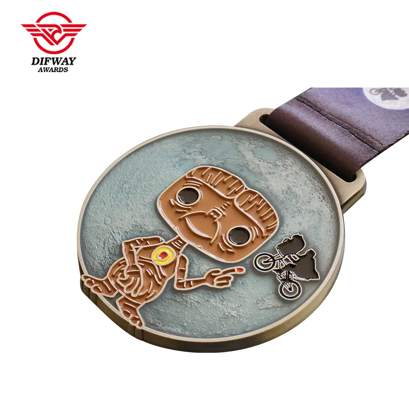 Custom Your Own Design Award Medal, Bespoke Virtual Run Medallion with Transparent Color.