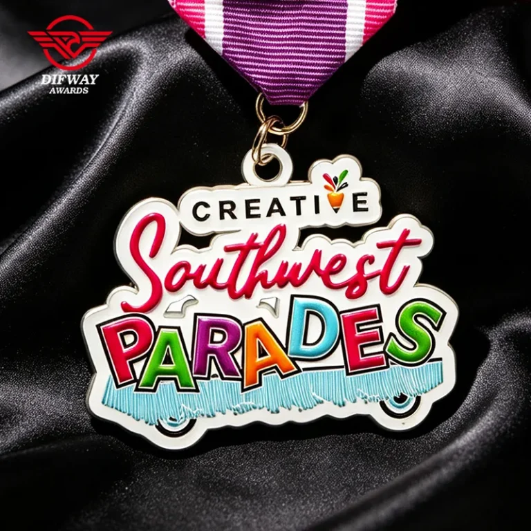 Custom Personalized Award Medals, Soft enamel Zinc Alloy Festival Event Medallions.