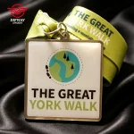 Custom Stainless Iron Printed Medal, Charity Walk Event Medallions.