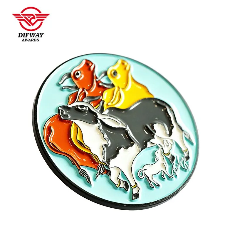 Animal Cartoon Metal Cool Enamel Pin Pins, Hard Enamel Art Souvenir Badge