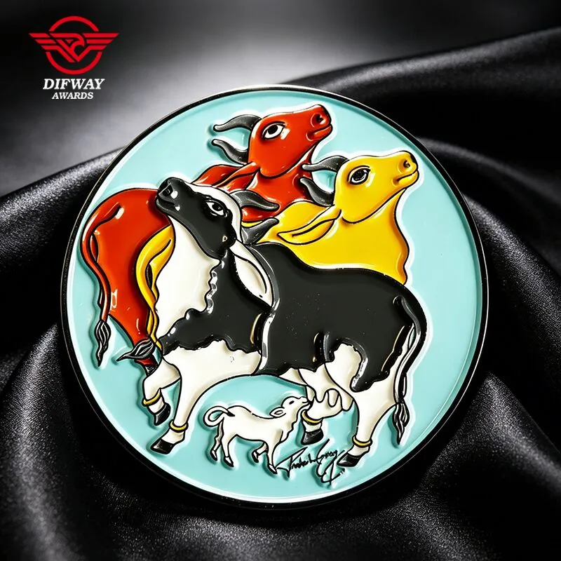 Animal Cartoon Metal Cool Enamel Pin Pins, Hard Enamel Art Souvenir Badge