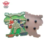 Zinc Alloy Die Cast Pins , Soft Enamel Filling Baseball Sports Game Event Souvenir Metal Badge