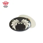 Custom Metal Brooch Pins, Printed Epoxy Stainless Iron Oval Art Pattern Event Souvenir Badge